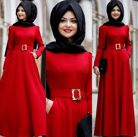 Pınar Şems kırmızı abiye modelleri