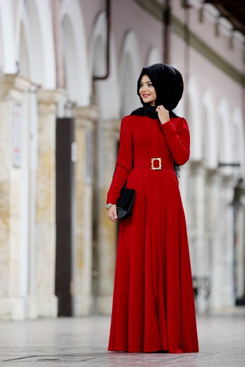 Pınar Şems kırmızı abiye modelleri 2016