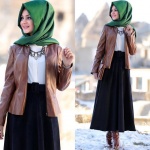 Pınar Şems deri ceket kombini