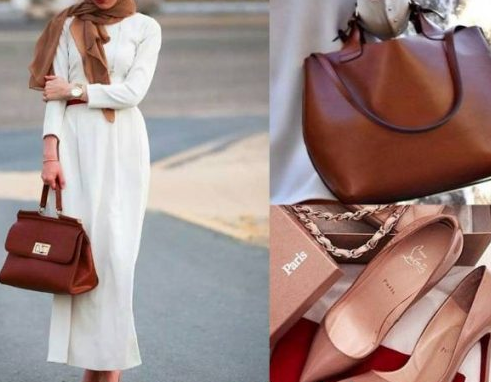 Klasik ayakkabı çanta kombini